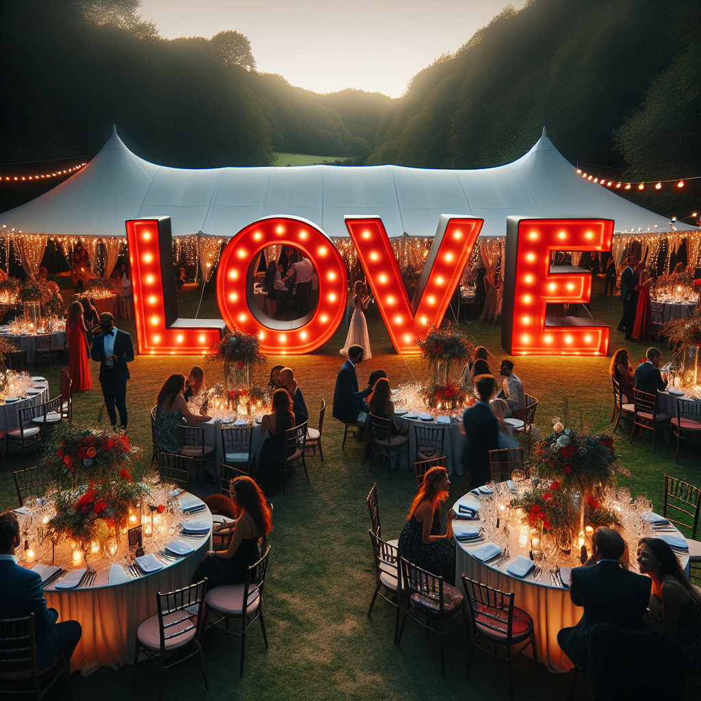The Versatility of Romantic Inflatable Love Letters for Weddings and Valentine's Day  
