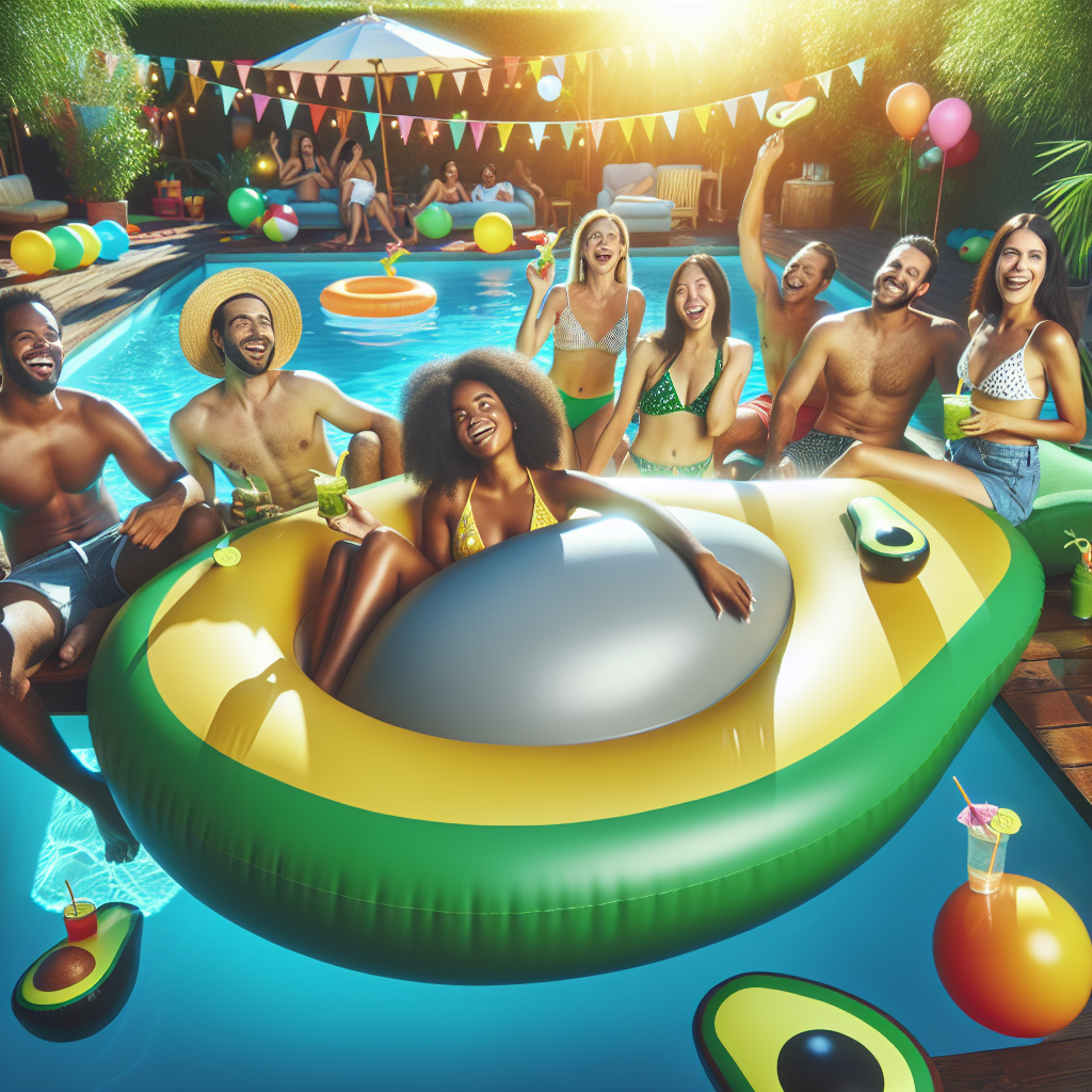 Why Choose an Oversized Avocado-themed Inflatable Pool Float for Adults?  