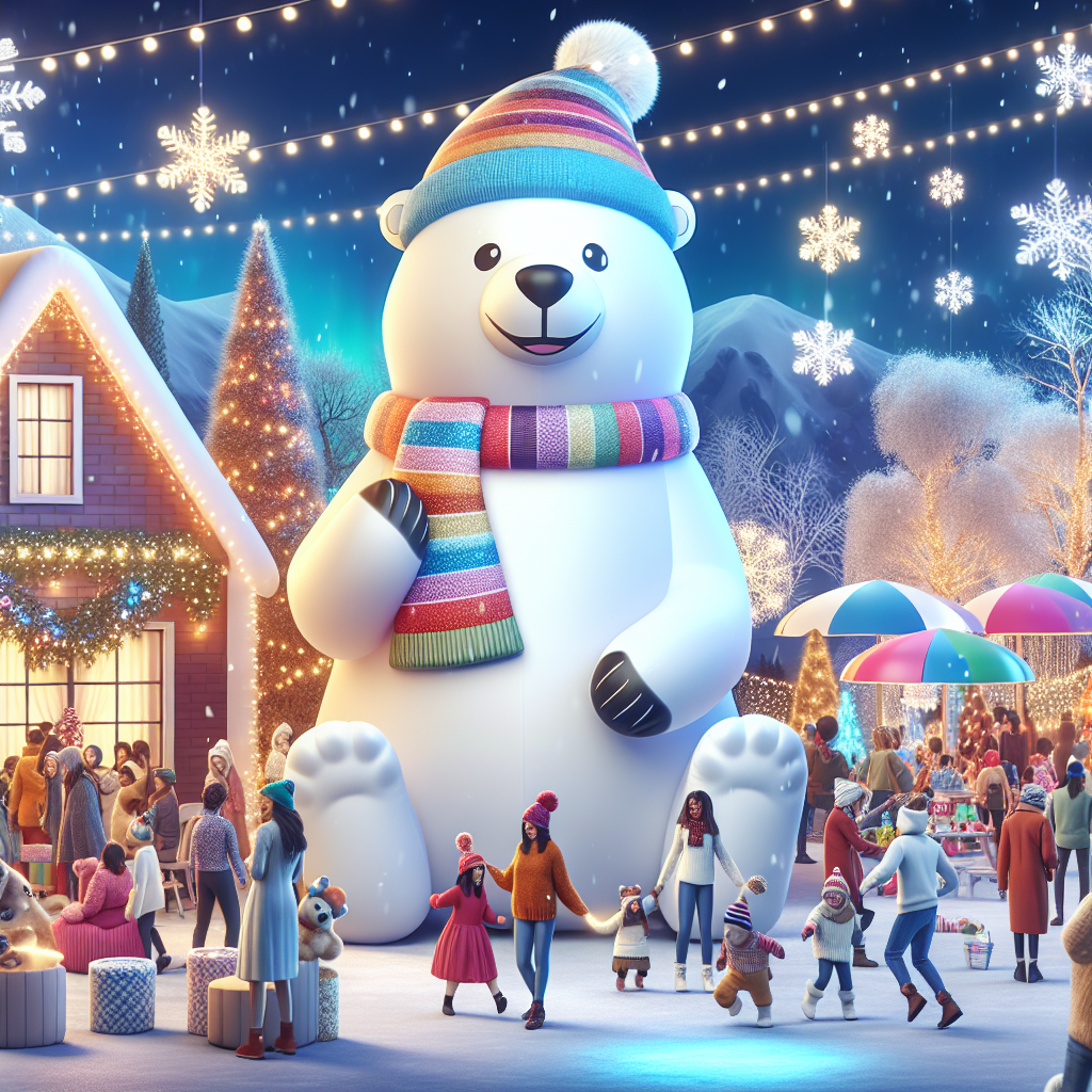 Customizable Inflatable Polar Bear Decoration for Events: Adding a Personal Touch to Your Celebrations  