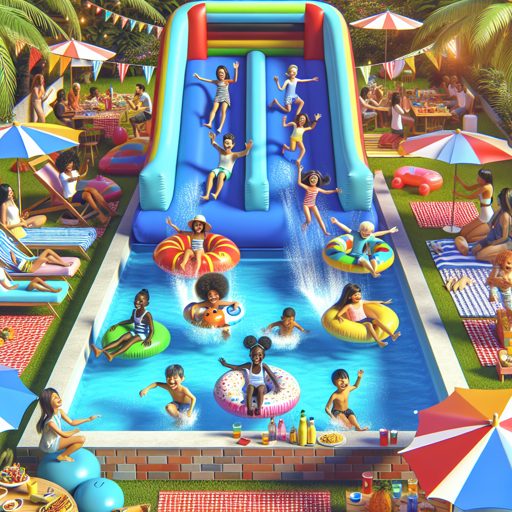 Maximizing Space: Creative Ideas For Incorporating An Inflatable Water Slide In Your Outdoor Area