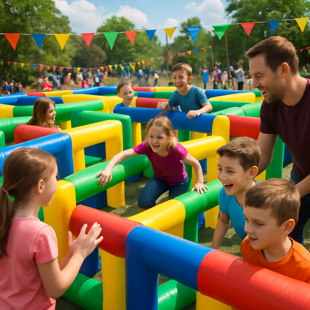 Creating a Unique Party Attraction: The Inflatable Maze Experience  
