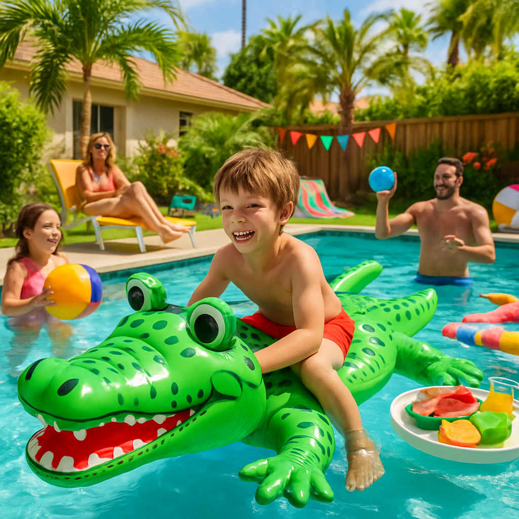 Fun Activities to Enjoy on Your Inflatable Crocodile Pool Float